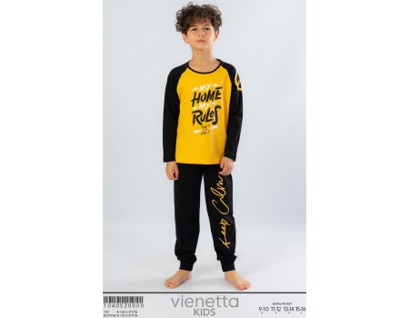 Детская пижама для мальчика из штанов и футболки с длинным рукавом Vienetta Kids Арт.: 104052-0000