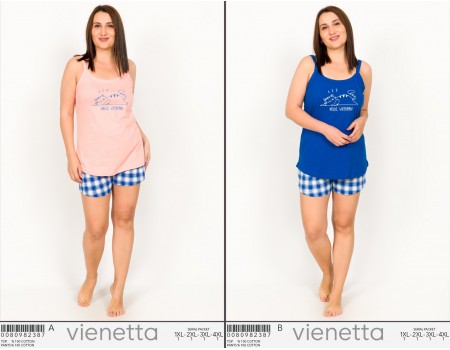 Комплект шорт и майки на тонких шлейках Vienetta Secret Арт: 008098-2387