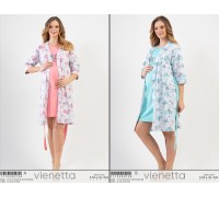 Комплект туники с халатом для беременных мам Vienetta Secret Арт: 111525-0724
