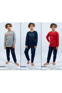 Детский комплект на байке из штанов и футболки с длинным рукавом Vienetta Kids Арт.: 105221-0000