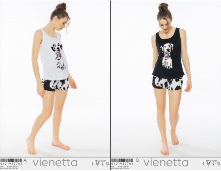 Комплект шорт и майки на широких шлейках Vienetta Secret Арт: 012195-2703