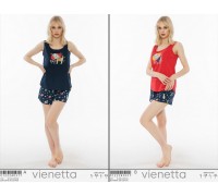 Комплект шорт и майки на узких шлейках Vienetta Secret Арт.: 012224-0317