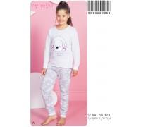 Детская пижама для сна из штанов и футболки с длинным рукавом Vienetta Kids Арт: 802050-0353