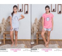 Детская пижама для сна из шорт и футболки Vienetta Kids Арт: 009086-0153