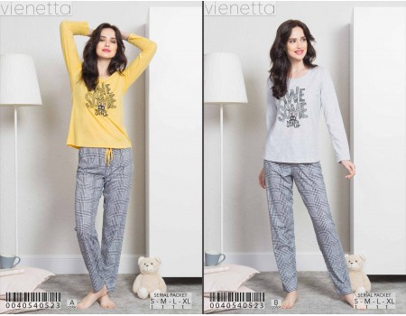 Комплект штанов и футболки с длинным рукавом Vienetta Secret Арт: 004054-0523