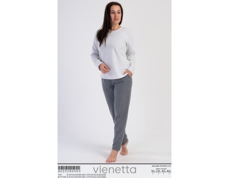 Комплект штанов и футболки с длинным рукавом JAKARD INTERLOK Vienetta Secret Арт.: 402028-0000