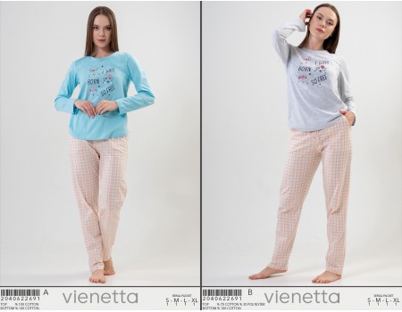 Комплект штанов и футболки с длинным рукавом Vienetta Secret Арт.: 204062-2691