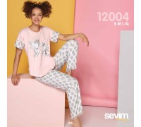 Комплект женский из штанов и футболки SEVIM Арт: 12004