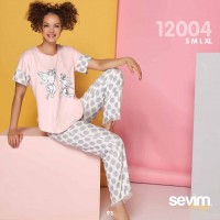Комплект жіночий зі штанів та футболки SEVIM Арт: 12004