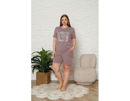 Комплект шорт и футболки Nicoletta Арт: 38040-1 / Мокко /