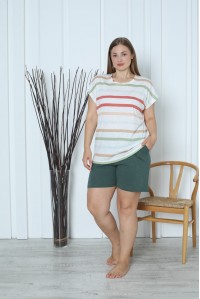 Комплект шорт и футболки Nicoletta Арт: 28036-2 / Зеленый /