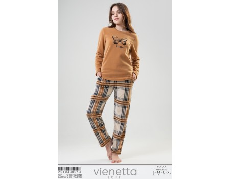 Комплект штанов и футболки с длинным рукавом на поларе Vienetta Secret Арт.: 201033-0063