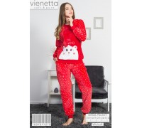 Женская пижама из штанов и футболки с длинным рукавом Welsoft Vienetta Secret Арт: 160464-1019