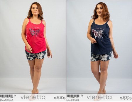 Комплект шорт и майки на тонких шлейках Vienetta Secret Арт: 107045-0248