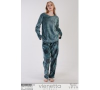 Комплект штанов и футболки с длинным рукавом WELSOFT Vienetta Secret Арт.: 304073-0340 / Зеленый /
