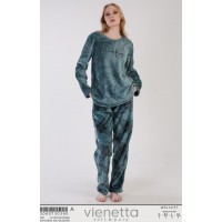 Комплект штанов и футболки с длинным рукавом WELSOFT Vienetta Secret Арт.: 304073-0340 / Зеленый /