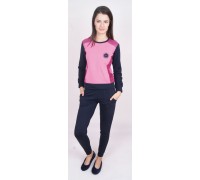 Комплект штанов и футболки с длинным рукавом на байке Nicoletta Арт: 88261