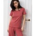 Комплект капри и футболки Nicoletta Арт: 46000-3 / Бордовый /