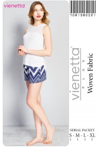 Комплект шорт и майки на широких шлейках Vienetta Secret Арт: 708198-0521