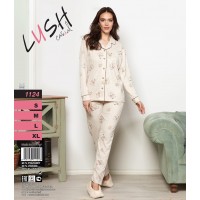 Комплект из штанов и рубашки с длинным рукавом Metin LUSH Casual Арт: 1124