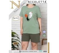 Комплект шорт и футболки Nicoletta Арт: 28038-2 / Оливковый /