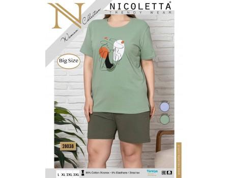 Комплект шорт и футболки Nicoletta Арт: 28038-2 / Оливковый /
