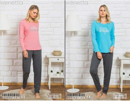 Комплект штанов и футболки с длинным рукавом Vienetta Secret Арт: 004060-1147