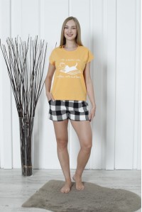 Комплект шорт и футболки Nicoletta Арт: 60244-3 / Желтый /