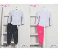 Детская пижама для сна из штанов и футболки с длинным рукавом Vienetta Kids Арт: 004130-2865