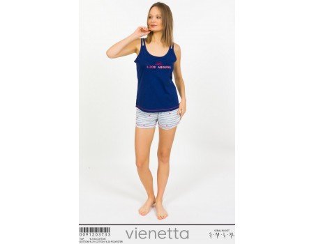 Комплект шорт и майки на тонких шлейках Vienetta Secret Арт: 009120-3733