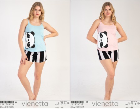 Комплект шорт и майки на узких шлейках Vienetta Secret Арт.: 211150-0351