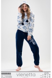 Комплект штанов и футболки с длинным рукавом из полара Vienetta Secret Арт.: 201026-0358