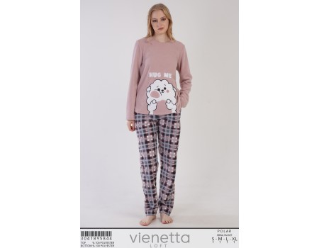 Комплект штанов и футболки с длинным рукавом на флисе Vienetta Secret Арт.: 304189-5844