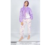Комплект штанов и худи oversize из велсофта Vienetta Secret Арт.: 103071-0131