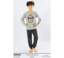 Детская пижама для мальчика из штанов и футболки с длинным рукавом Vienetta Kids Арт.: 104018-0000