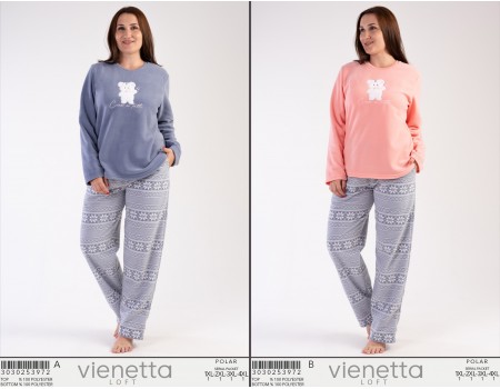 Комплект штанов и футболки с длинным рукавом из полара Vienetta Secret Арт.: 303025-3972