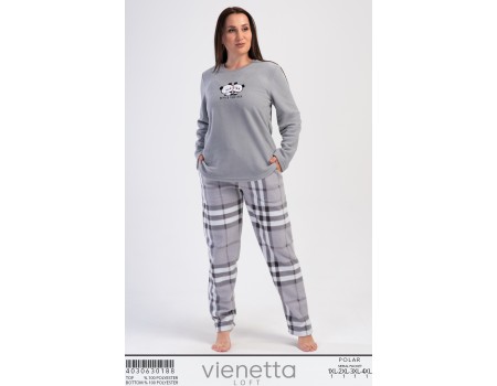 Комплект штанов и футболки с длинным рукавом на поларе Vienetta Secret Арт.: 403063-0188