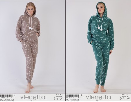 Комплект штанов и худи на флисе Vienetta Secret Арт.: 304042-0157 / Ассорти цветов /