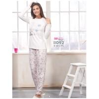 Комплект женский из штанов и футболки с длинным рукавом SEVIM Арт: 11092