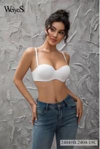 Бюстгальтер балконет WeiyeSi на небольшом поролоновом пуш-ап Арт.: 2404-1# C