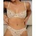 Комплект CENCKA FLOWER тонкий без поролону з трусиками-стрінгами Арт: H702#