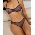 Комплект CENCKA FLOWER тонкий без поролону з трусиками-стрінгами Арт: H702#