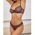 Комплект CENCKA FLOWER тонкий без поролону з трусиками-стрінгами Арт: H702#