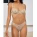 Комплект CENCKA FLOWER тонкий без поролону з трусиками-стрінгами Арт: H702#