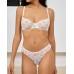 Комплект CENCKA FLOWER тонкий без поролону з трусиками-стрінгами Арт: H702#