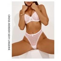 Комплект CENCKA FLOWER тонкий без поролона с трусиками-бразилиано Арт: D570#