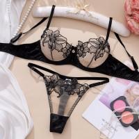 Комплект CENCKA FLOWER тонкий без поролону з трусиками-стрінгами Арт: 754#