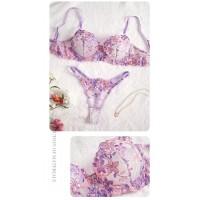 Комплект CENCKA FLOWER тонкий без поролону з трусиками-стрінгами Арт: 3084#