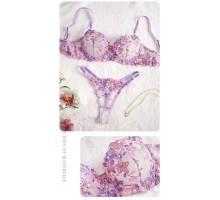 Комплект CENCKA FLOWER тонкий без поролону з трусиками-стрінгами Арт: 3084#
