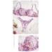 Комплект CENCKA FLOWER тонкий без поролона с трусиками-стрингами Арт: 3084#